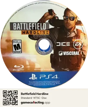 Battlefield Hardline PlayStation 4, NTSC disc
