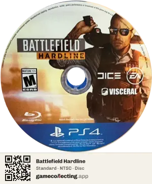 Battlefield Hardline PlayStation 4, NTSC disc