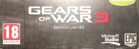 Gears of War 3, the PEGI square on its front