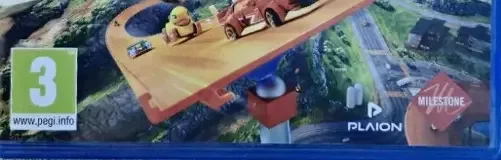 Hot Wheels Infinite Rush, the PEGI square on its front