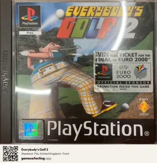 Everybody's Golf 2 PlayStation, United Kingdom box front
