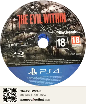 The Evil Within PlayStation 4, PAL disc