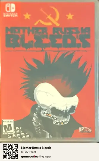 Mother Russia Bleeds Nintendo Switch, NTSC box front