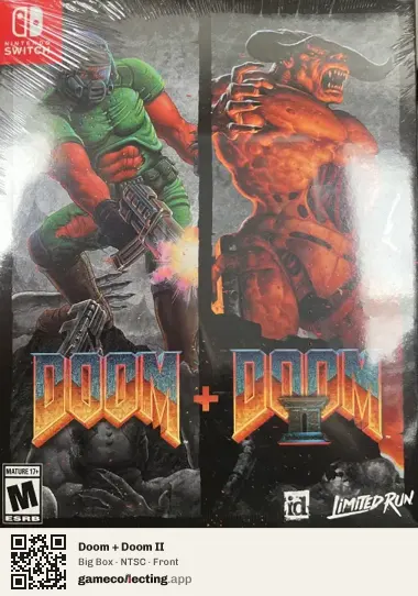 Doom + Doom II Nintendo Switch, NTSC box front