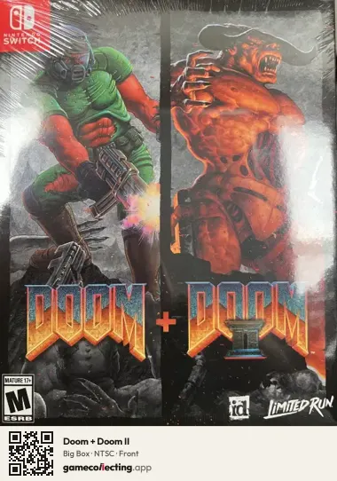 Doom + Doom II Nintendo Switch, NTSC box front