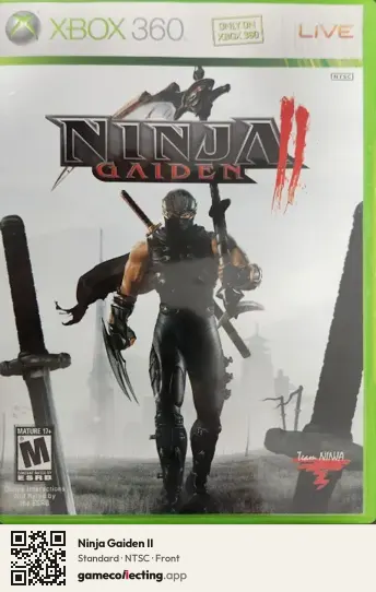 Ninja Gaiden II Xbox 360, NTSC box front