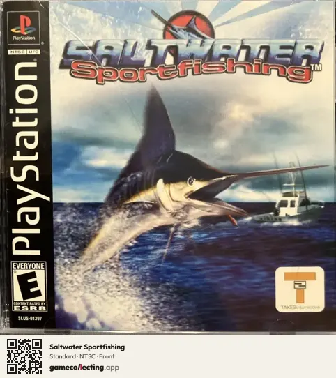 Saltwater Sportfishing PlayStation, NTSC box front