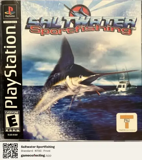 Saltwater Sportfishing PlayStation, NTSC box front