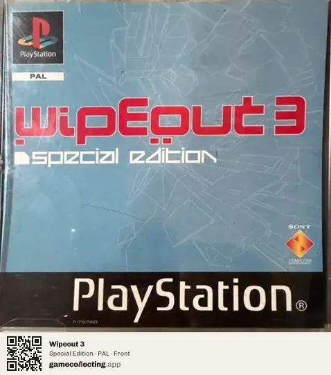 Wipeout 3 PlayStation, PAL box front