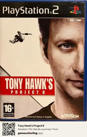 Tony Hawk's Project 8 PlayStation 2, Nordic countries box front