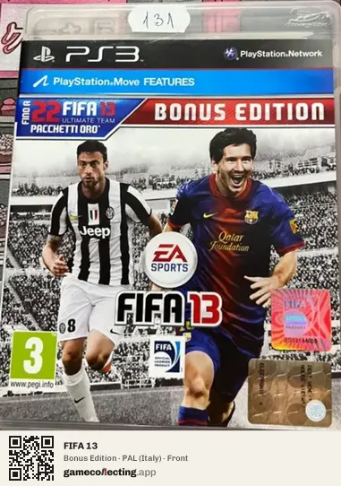 FIFA 13 PlayStation 3, Italy box front