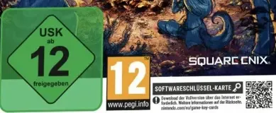 Octopath Traveler II, the USK square on its front