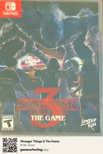 Stranger Things 3: The Game Nintendo Switch, NTSC box front