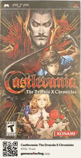 Castlevania: The Dracula X Chronicles PlayStation Portable, NTSC box front