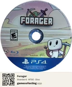 Forager PlayStation 4, NTSC disc