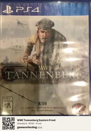 WWI Tannenberg Eastern Front PlayStation 4, NTSC box front