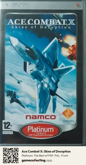 Ace Combat X: Skies of Deception PlayStation Portable, PAL box front