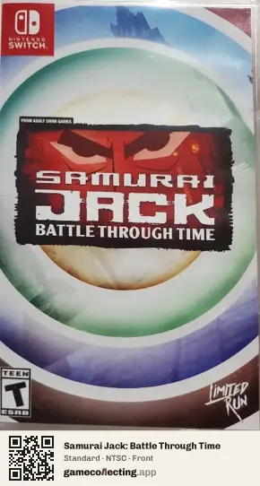 Samurai Jack: Battle Through Time Nintendo Switch, NTSC box front