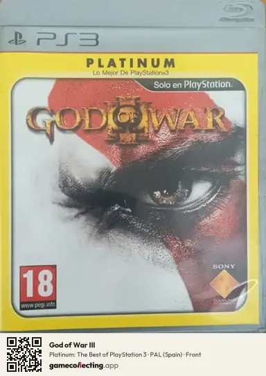 God of War III PlayStation 3, Spain box front
