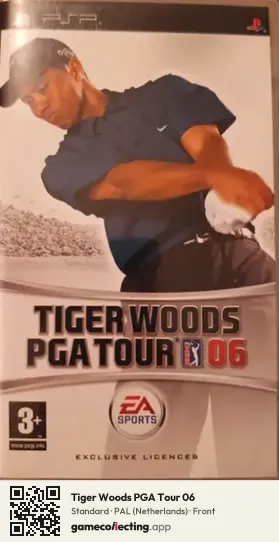 Tiger Woods PGA Tour 06 PlayStation Portable, Netherlands box front