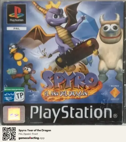 Spyro: Year of the Dragon PlayStation, Spain box front