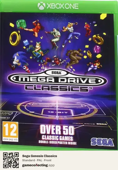 Sega Genesis Classics Xbox One, PAL box front
