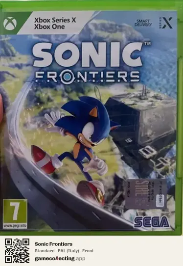 Sonic Frontiers Xbox Series X, Italy box front