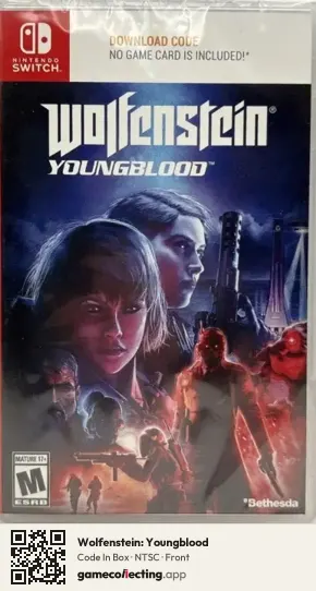 Wolfenstein: Youngblood Nintendo Switch, NTSC box front