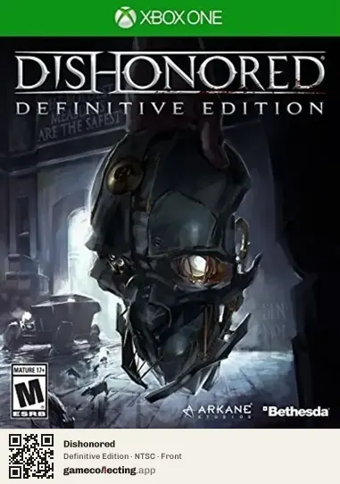 Dishonored Xbox One, NTSC box front