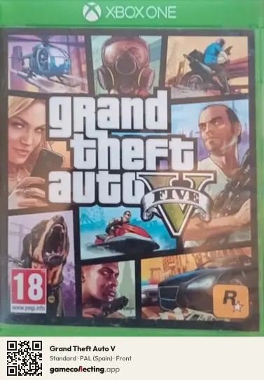 Grand Theft Auto V Xbox One, Spain box front