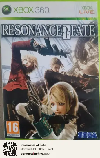 Resonance of Fate Xbox 360, Italy box front