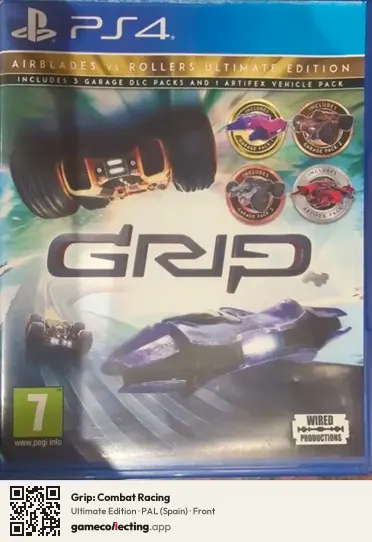 Grip: Combat Racing PlayStation 4, Spain box front