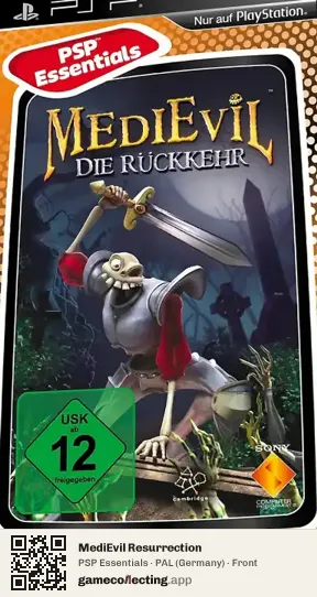 MediEvil Resurrection PlayStation Portable, Germany box front