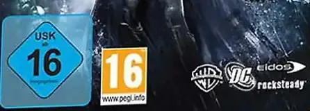 Batman: Arkham Asylum, the USK square on its front