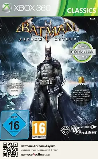 Batman: Arkham Asylum Xbox 360, Germany box front