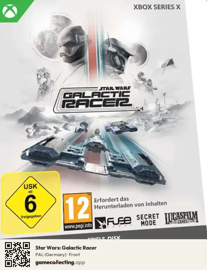 Star Wars: Galactic Racer Xbox Series X, Germany box front