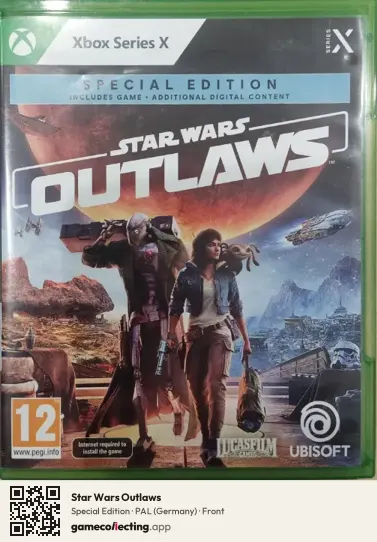 Star Wars Outlaws Xbox Series X, Germany box front