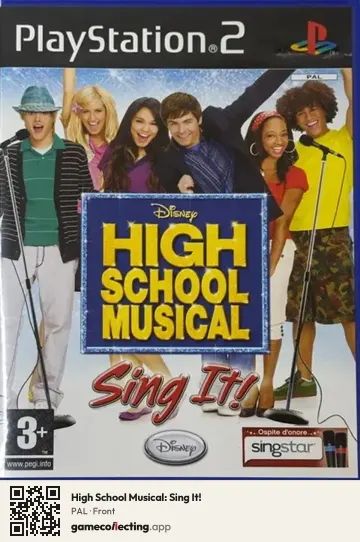 High School Musical: Sing It! PlayStation 2, PAL box front