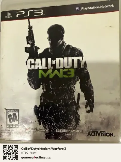 Call of Duty: Modern Warfare 3 PlayStation 3, NTSC box front