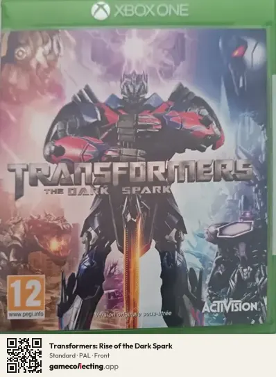 Transformers: Rise of the Dark Spark Xbox One, PAL box front