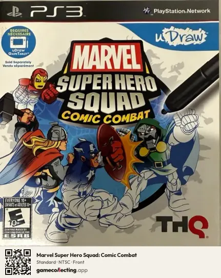 Marvel Super Hero Squad: Comic Combat PlayStation 3, NTSC box front