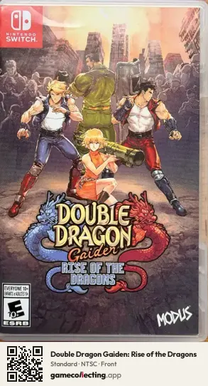 Double Dragon Gaiden: Rise of the Dragons Nintendo Switch, NTSC box front