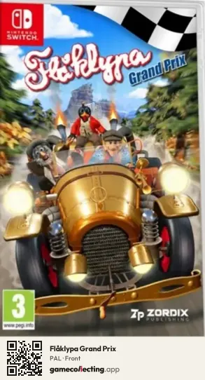 Flåklypa Grand Prix Nintendo Switch, PAL box front