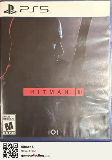 Hitman 3 PlayStation 5, NTSC box front