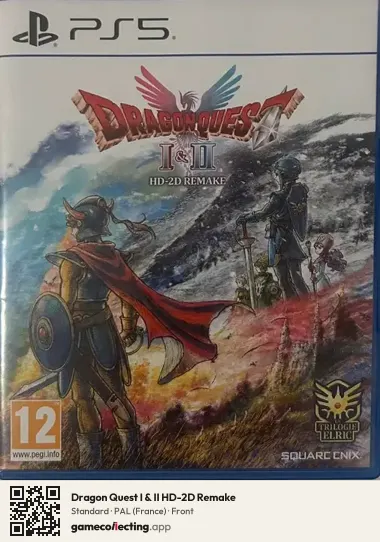 Dragon Quest I & II HD-2D Remake PlayStation 5, France box front