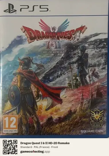 Dragon Quest I & II HD-2D Remake PlayStation 5, France box front