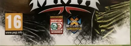 EA Sports MMA, the PEGI square on its front