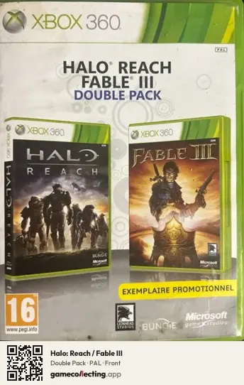 Halo: Reach / Fable III Xbox 360, PAL box front