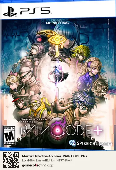 Master Detective Archives: RAIN CODE Plus PlayStation 5, NTSC box front