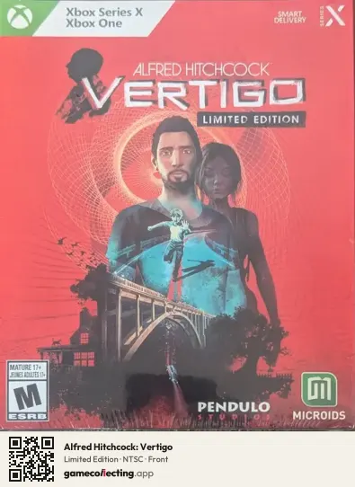 Alfred Hitchcock: Vertigo Xbox Series X, NTSC box front